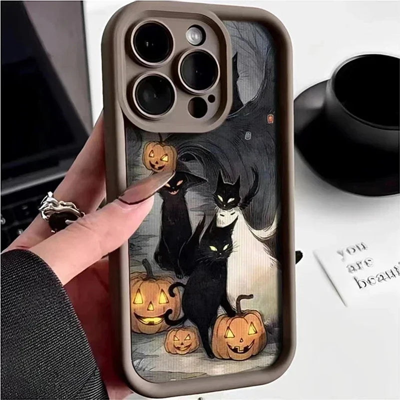 Full-Coverage Cartoon, Animal & Anime Phone Case | Anti-Fingerprint & Shockproof for iPhone