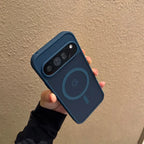 Google Pixel 9A / 9 Pro XL / 10 / 10 Pro Case | Transparent Magnetic MagSafe Wireless Charging Slim Matte Cover with Stand Holder