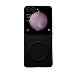 Samsung Galaxy Z Flip 7 Case | Luxury PU Leather Lanyard Magnetic Full-Coverage Protective Case