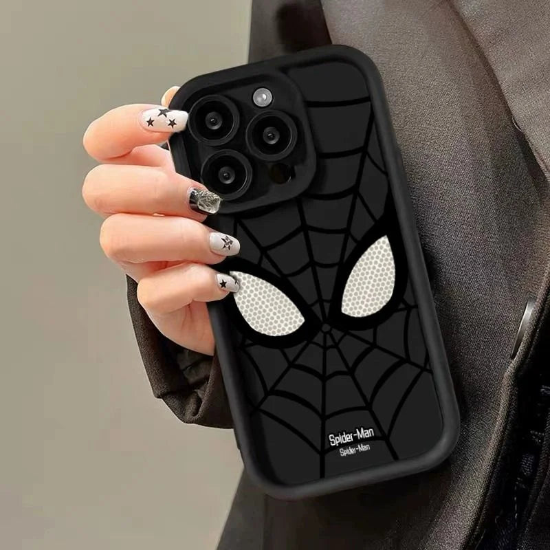 Full-Coverage Cartoon Plastic Phone Case | Shockproof & Anti-Fingerprint for iPhone