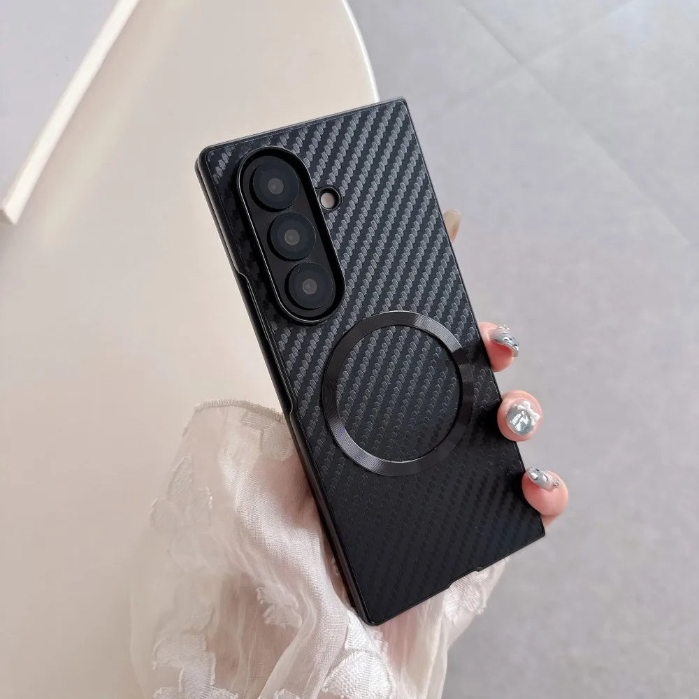 Samsung Galaxy Z Fold 7 Case | Luxury Plating Hard PU Full-Coverage Protective Back Cover