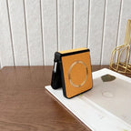 Samsung Galaxy Z Flip 7 Case | Luxury PU Cloth Magnetic Full-Coverage Protective Back Cover