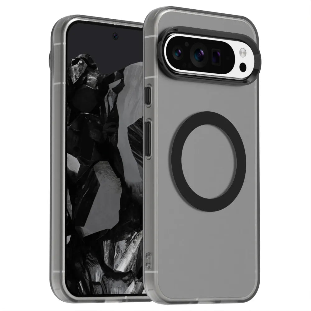 Google Pixel 8 / 8A / 8 Pro / 9 / 9A / 9 Pro XL Case | Matte Clear Magnetic MagSafe Shockproof Frosted Armor Cover