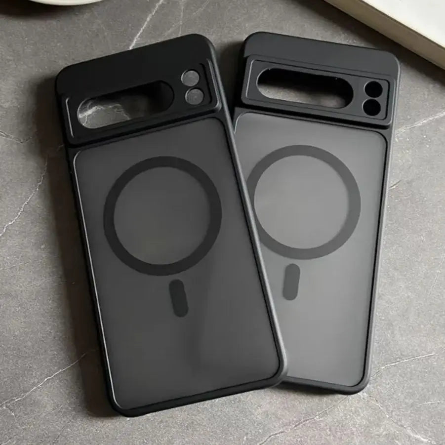 Google Pixel 6 / 6A / 6 Pro / 7 / 7A / 8 / 8A / 8 Pro / 9 / 9A / 9 Pro / 9 Pro XL Case | Matte Translucent Magnetic Wireless Charging Shockproof Half-Wrapped Cover