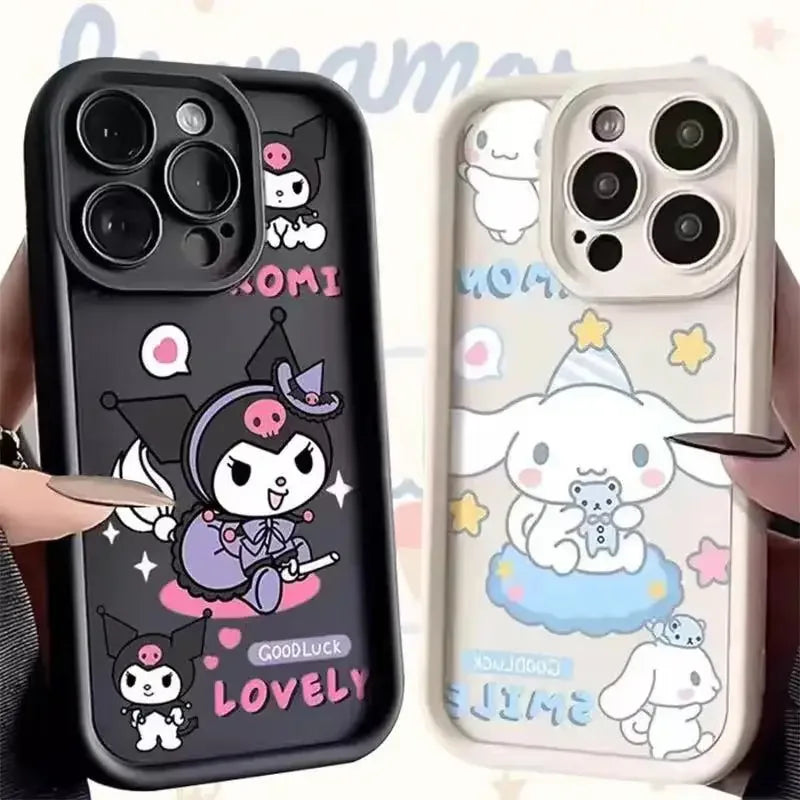 Full-Coverage Cartoon & Anime Silicone Phone Case | Shockproof & Anti-Fingerprint for iPhone