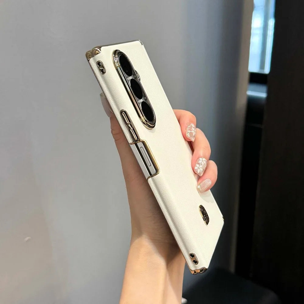 Samsung Galaxy Z Fold 7 Case | Luxury PU Leather Full-Coverage Protective Back Cover