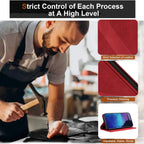 Luxury Magnetic Flip Wallet Phone Case | Shockproof, Anti-Fingerprint & Card Slot for iPhone