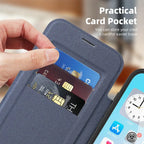 Magnetic Flip Wallet iPhone Case | RFID Blocking, Shockproof & Card Holder