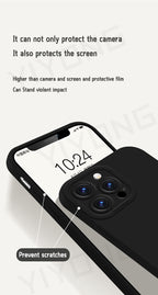 ZROTEVE Original Liquid Silicone Soft Case for iPhone 12–17 Series | Square Matte Anti-Fingerprint Full Coverage Phone Cover