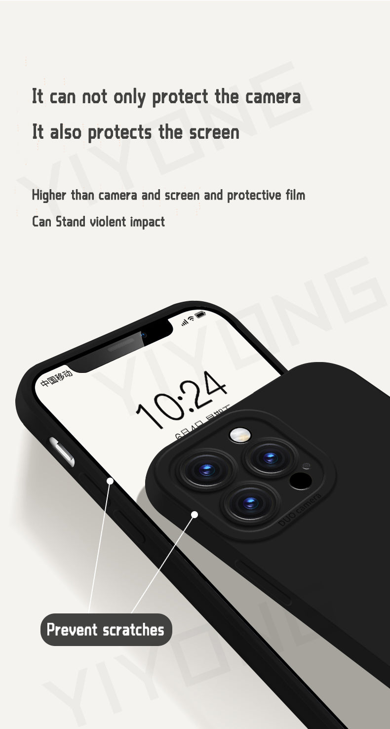 ZROTEVE Original Liquid Silicone Soft Case for iPhone 12–17 Series | Square Matte Anti-Fingerprint Full Coverage Phone Cover