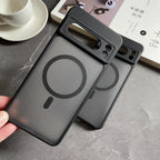 Google Pixel 6 / 6A / 6 Pro / 7 / 7A / 8 / 8A / 8 Pro / 9 / 9A / 9 Pro / 9 Pro XL Case | Matte Translucent Magnetic Wireless Charging Shockproof Half-Wrapped Cover