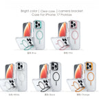Transparent iPhone Case with Camera Protector & Metal Holder | MagSafe Compatible