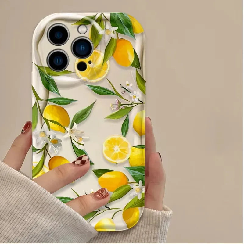 Pictorial Half-Wrapped Shockproof Phone Case | Anti-Fingerprint & Dustproof for iPhone