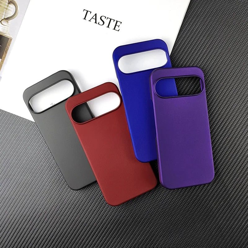 Google Pixel 7 / 7A / 8 / 8A / 8 Pro / 9 / 9 XL / 9 Pro XL Case | Slim Matte Solid Color Shockproof PC Half-Wrapped Cover