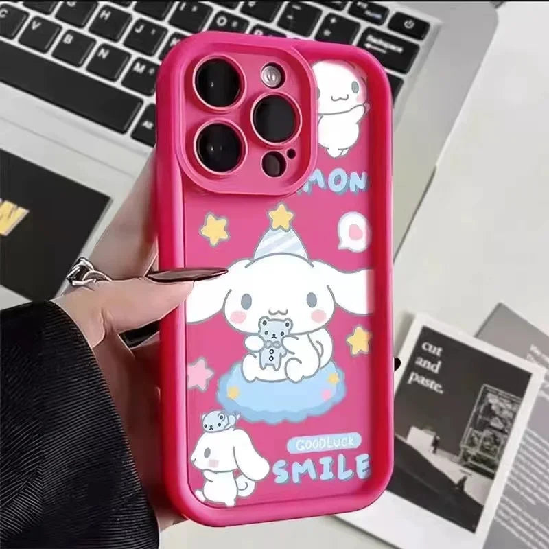 Full-Coverage Cartoon & Anime Silicone Phone Case | Shockproof & Anti-Fingerprint for iPhone