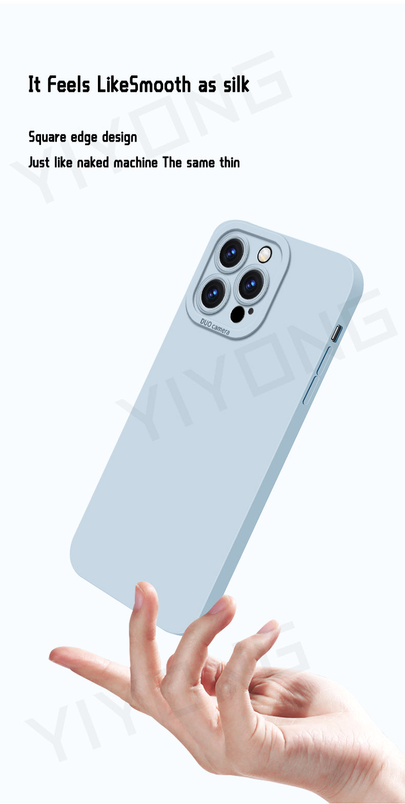 ZROTEVE Original Liquid Silicone Soft Case for iPhone 12–17 Series | Square Matte Anti-Fingerprint Full Coverage Phone Cover