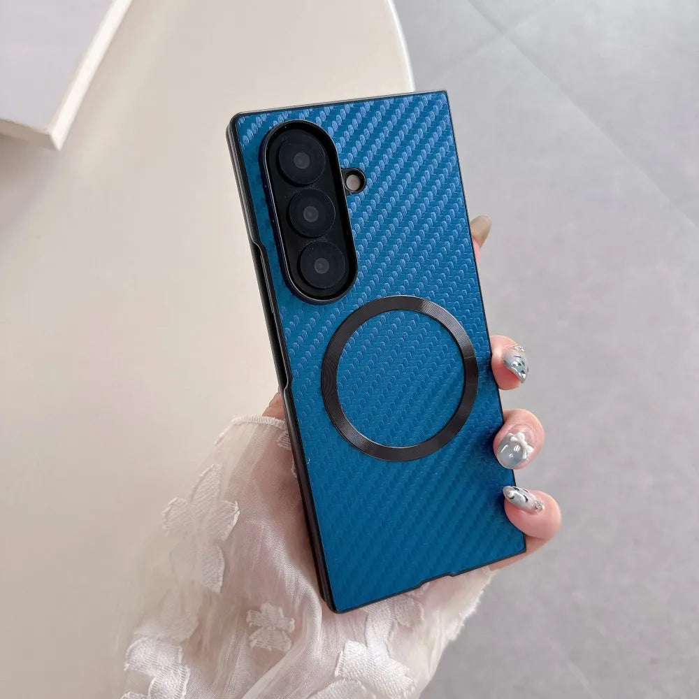 Samsung Galaxy Z Fold 7 Case | Luxury Plating Hard PU Full-Coverage Protective Back Cover