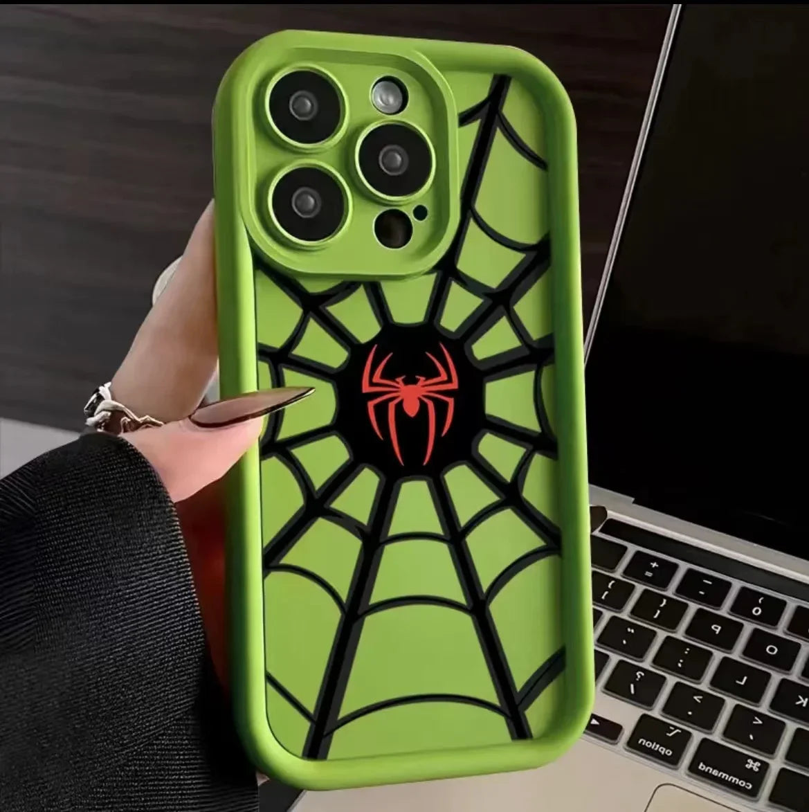 Full-Coverage Cartoon Silicone Phone Case for iPhone