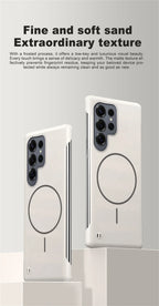 Ultra Slim Frameless Skin Feel Case for Samsung S22-S25 Series | Magnetic Protection Cover