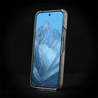 Google Pixel 7 / 7A / 8 / 8A / 8 Pro / 9 / 9 Pro XL / 10 Case | Luxury Sheepskin Leather Magnetic Full Coverage Shockproof Hard Matte Cover