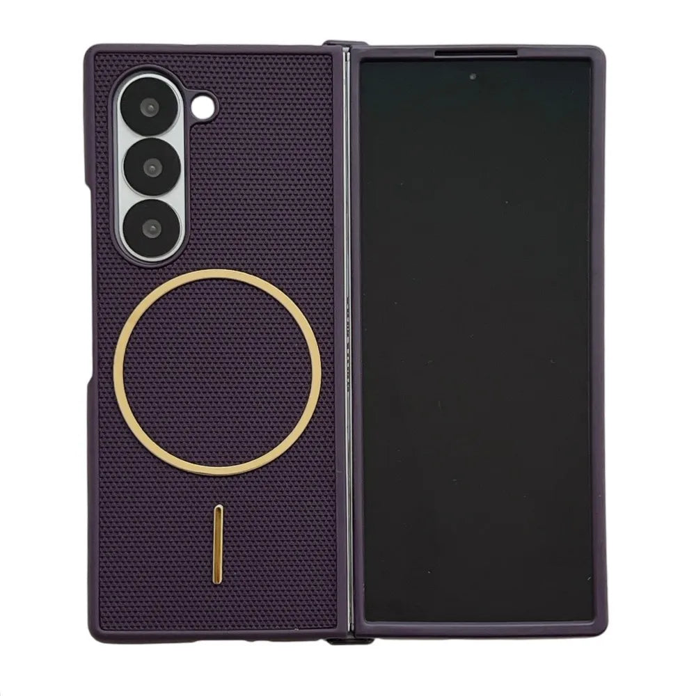 Samsung Galaxy Z Fold 7 Case | Luxury PU Matte Full-Coverage Magnetic Wireless Charging Protective Cover