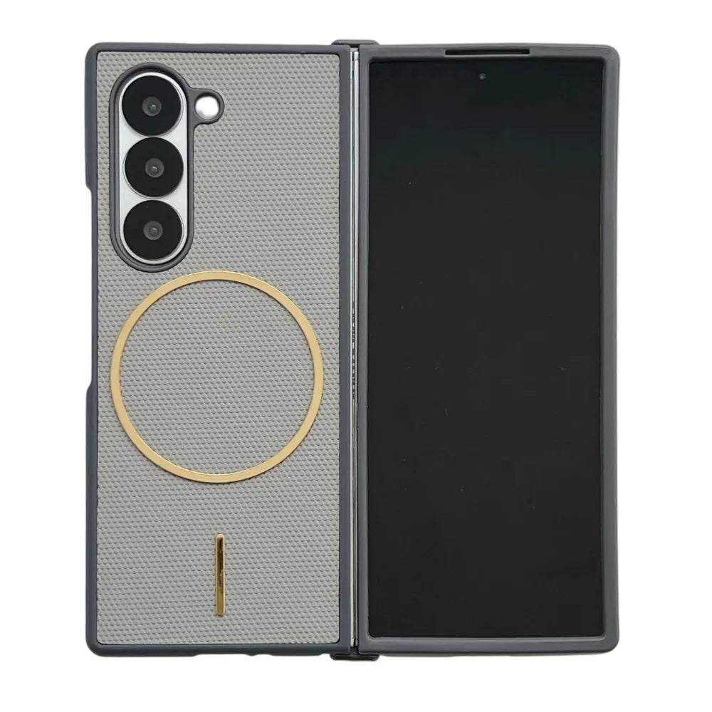 Samsung Galaxy Z Fold 7 Case | Luxury PU Matte Full-Coverage Magnetic Wireless Charging Protective Cover
