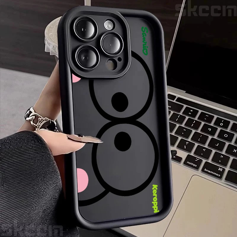 Cartoon & Pictorial Half-Wrapped TPU Phone Case | Anti-Fingerprint & Scratch-Resistant for iPhone