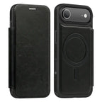 Magnetic Flip Wallet iPhone Case | RFID Blocking, Shockproof & Card Holder