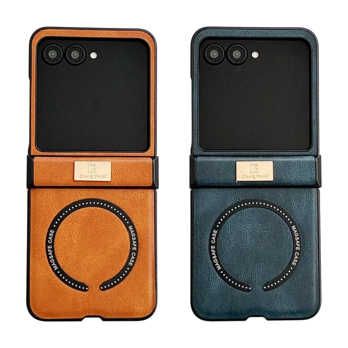 Samsung Galaxy Z Flip 7 Case | Luxury PU Leather Full-Coverage Magnetic Case
