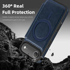 Magnetic Flip Wallet iPhone Case | RFID Blocking, Shockproof & Card Holder