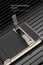 Samsung Galaxy Z Flip 7 Case | Luxury PU Leather Full-Coverage Flip Case with Stand