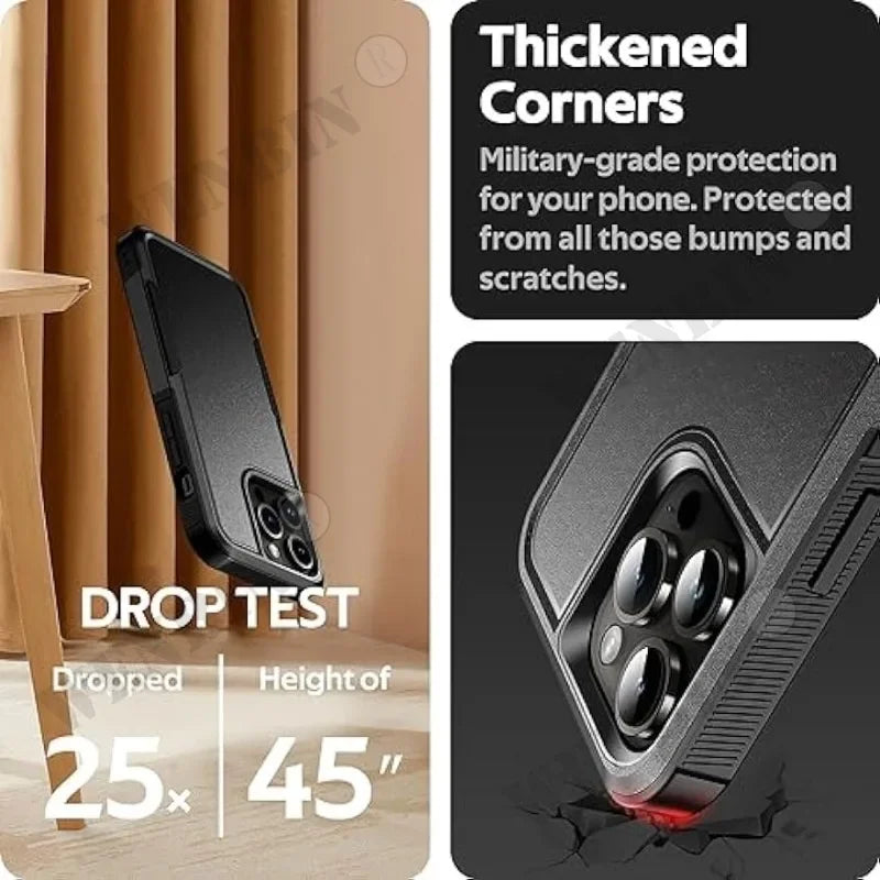 Dual-Layer Plain Plastic Phone Case | Anti-Fingerprint & Dustproof Half-Wrapped Cover for iPhone