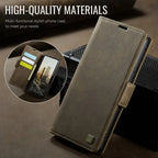 Luxury Magnetic PU Leather Wallet Case with Card & Cash Slots | Shockproof Flip Cover for iPhone
