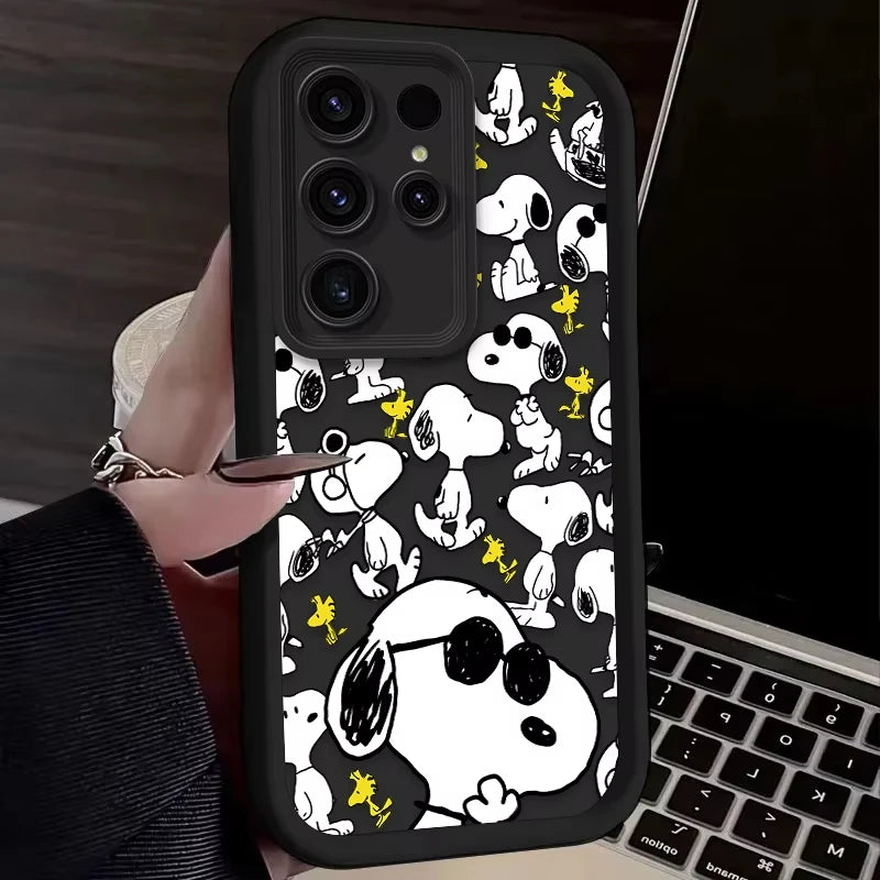 Cartoon & Animal Half-Wrapped Phone Case | Shockproof, Anti-Fingerprint & Soft Grip
