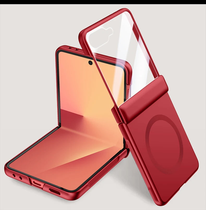 Samsung Galaxy Z Flip 7 Case | Hard Skin Magnetic Full-Coverage Protective Case