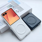 Samsung Galaxy Z Flip 7 Case | Luxury PU Leather Magnetic Full-Coverage Case