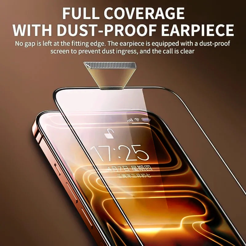 8K Ultra HD Tempered Glass Screen Protector for iPhone 12–17 Series | Anti Blue-Ray, Anti-Scratch, Easy Install