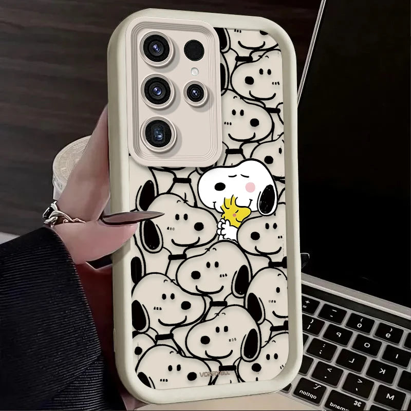 Cartoon & Animal Half-Wrapped Phone Case | Shockproof, Anti-Fingerprint & Soft Grip