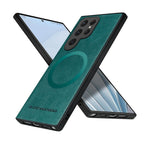 Luxury Leather & Silicone Full-Coverage Case for Samsung Galaxy S23-S24 Series | Shockproof & Waterproof