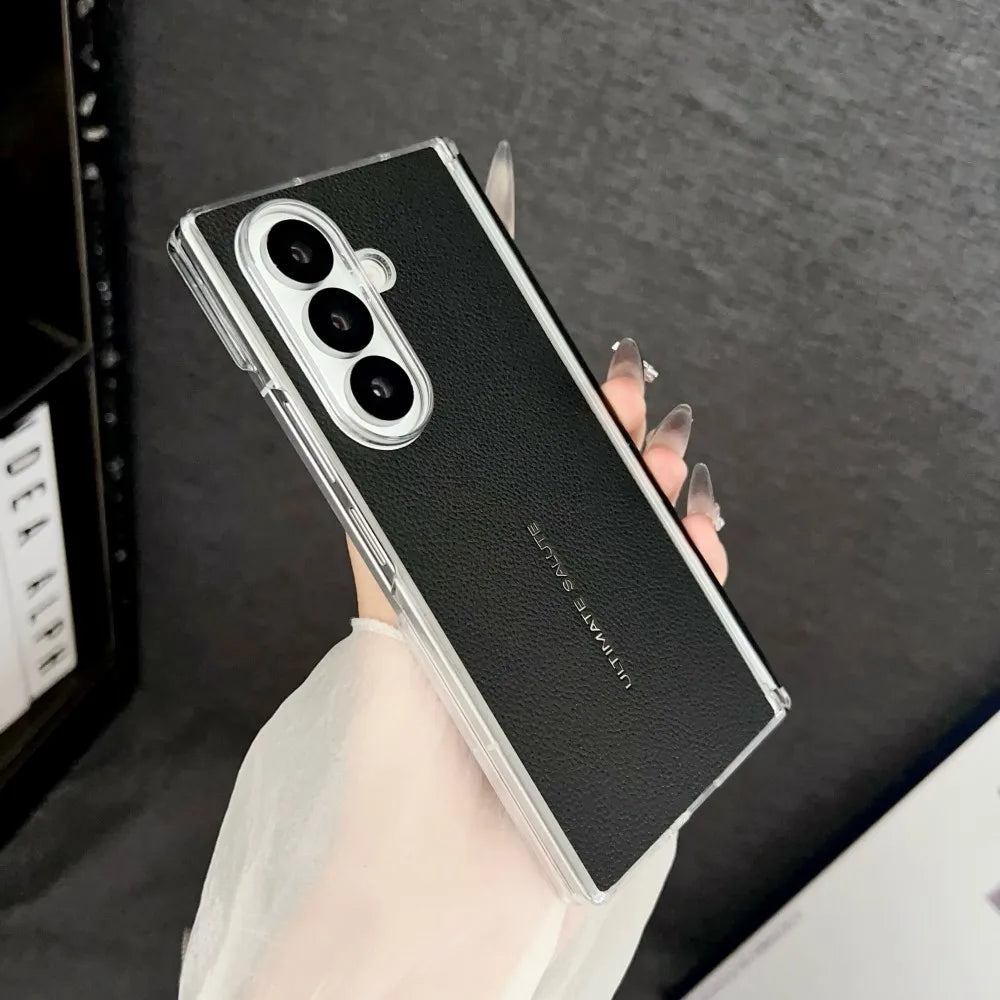 Samsung Galaxy Z Fold 7 Case | Hard PU Hinge Magnetic Full-Coverage Protective Back Cover