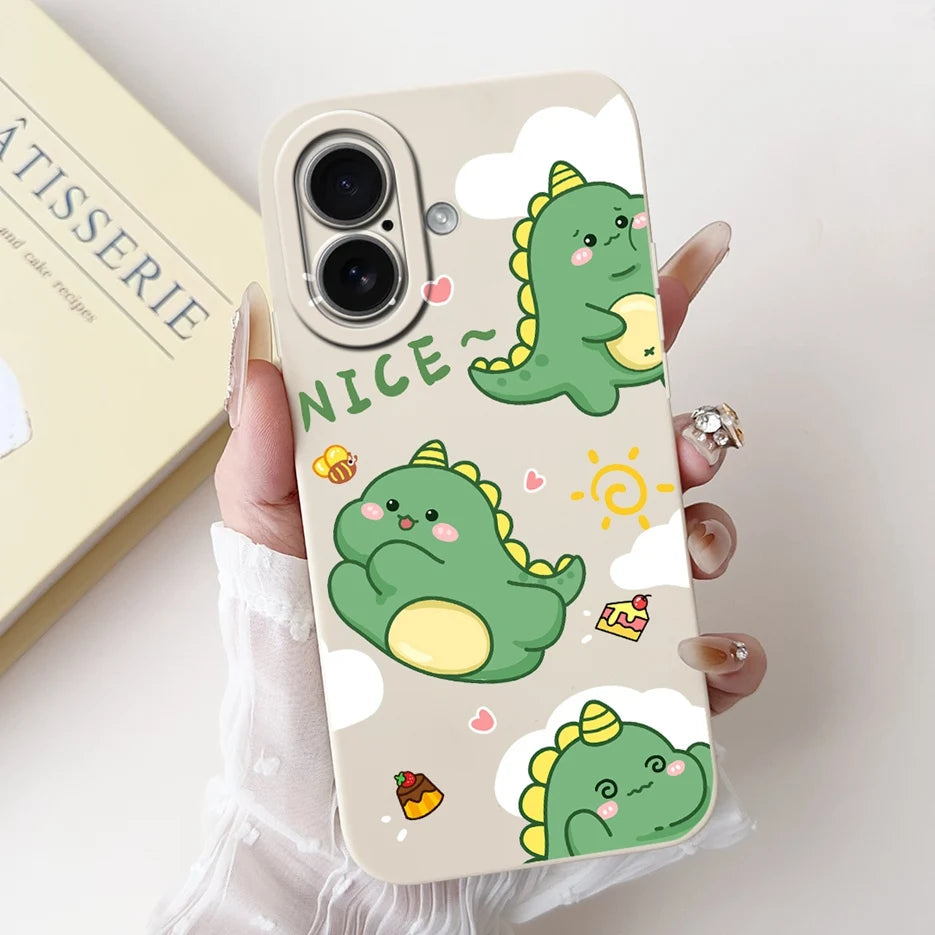 Fashion Cartoon Soft Silicone Phone Case | Shockproof & Anti-Fingerprint for iPhone 17 Series