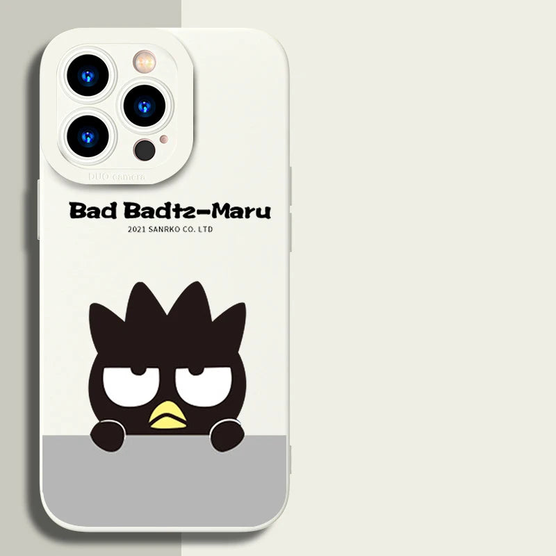 Full-Coverage Silicone Phone Case | Shockproof & Water-Resistant Cartoon, Geometric & Anime Designs for iPhone