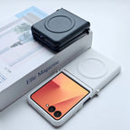 Samsung Galaxy Z Flip 7 Case | Luxury PU Leather Magnetic Full-Coverage Case