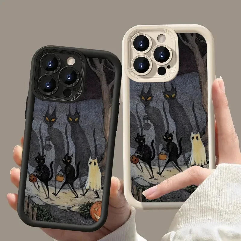 Full-Coverage Cartoon, Animal & Anime Phone Case | Anti-Fingerprint & Shockproof for iPhone