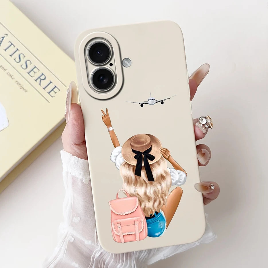 Fashion Cartoon Soft Silicone Phone Case | Shockproof & Anti-Fingerprint for iPhone 17 Series