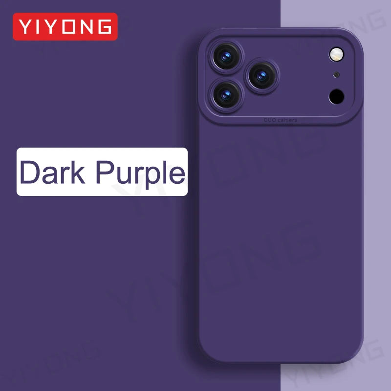 ZROTEVE Original Liquid Silicone Soft Case for iPhone 12–17 Series | Square Matte Anti-Fingerprint Full Coverage Phone Cover