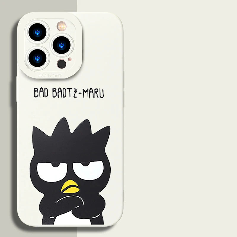 Full-Coverage Silicone Phone Case | Shockproof & Water-Resistant Cartoon, Geometric & Anime Designs for iPhone