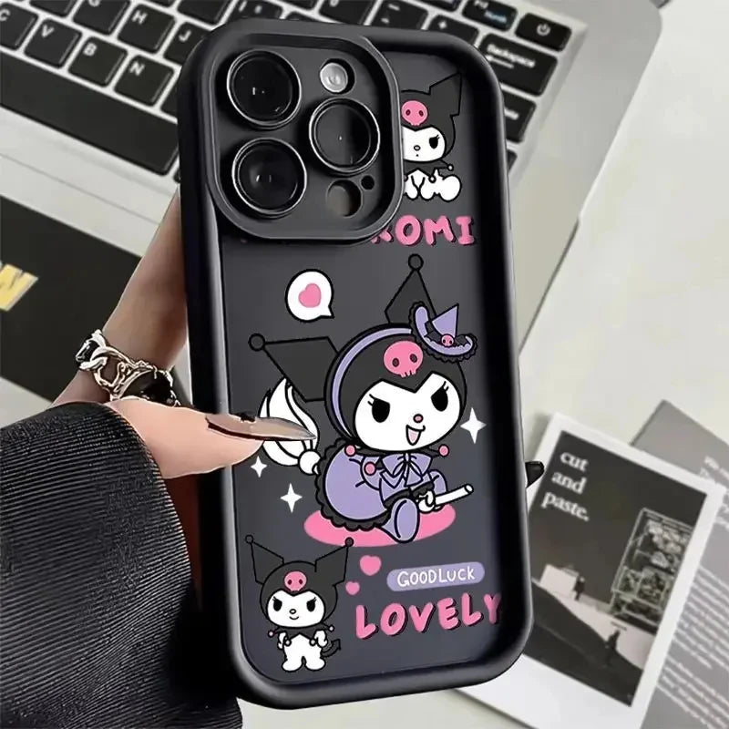Full-Coverage Cartoon & Anime Silicone Phone Case | Shockproof & Anti-Fingerprint for iPhone