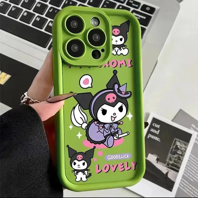 Full-Coverage Cartoon & Anime Silicone Phone Case | Shockproof & Anti-Fingerprint for iPhone