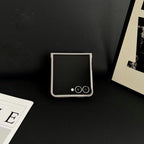 Samsung Galaxy Z Flip 7 Case | Hard Carbon Fiber Magnetic Ring Stand Full-Coverage Protective Case